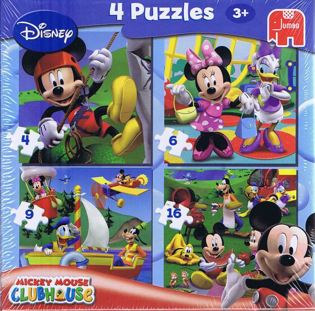 Disney Mickey Mouse Clubhouse - 4 puslespil